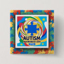 Recherche de de mois de coeur badges Sensibilisation sur l'autisme