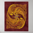 Recherche de or dragon posters Rouge