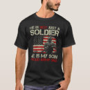 Recherche de mon fils est mon héros tshirts Militaire
