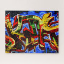 Recherche de graffiti puzzles Bleu