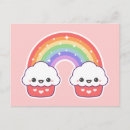 Recherche de cupcakes cartes postales Arc en ciel