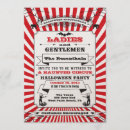 Recherche de cirque halloween invitations Carnaval