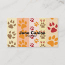 Recherche de dog walker cartes visite Empreintes de pattes