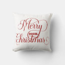 Recherche de noël blanc coussins Rouge et blanc