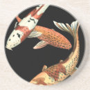 Recherche de poisson rouge dessous de verres Koi