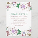 Recherche de bleu 14x19 invitations Papillon