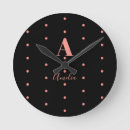 Recherche de pois noir horloges Monogramme