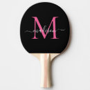 Recherche de rose raquettes ping pong Monogrammé