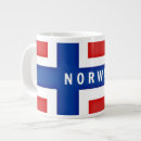 Recherche de drapeau de la norvège tasses Norvégien