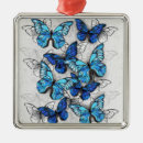Recherche de papillon blanc ornements Bleu