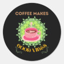 Recherche de de café faite sur commande autocollants Amoureux du café