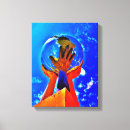 Recherche de globe impressions sur toile Main