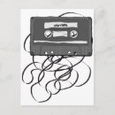 Recherche de cassette audio cartes postales Vintage