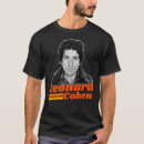 Recherche de leonard cohen tshirts Hommage