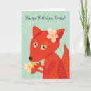 Recherche de renard kawaii vœux cartes Dessin