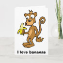 Recherche de singe banane vœux cartes Amour