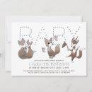 Recherche de brown baby shower invitations Boisé