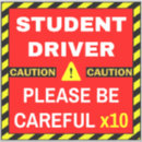 Recherche de alerte voiture autocollants Rouge