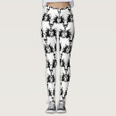 Recherche de clown leggings Noir et blanc