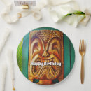 Recherche de tiki assiettes en papier Hawaii