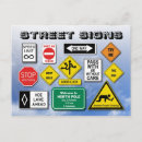 Recherche de stop sign cartes postales Route