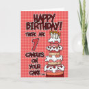 Recherche de 7ème anniversaire cartes Bougies
