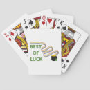 Recherche de trèfle vert jeux de cartes Bonne chance