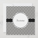 Recherche de chevron noir et blanc invitations Chic