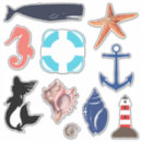 Recherche de étoile nautique autocollants Baleine