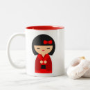 Recherche de poupée japonaise tasses Kawaii