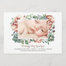 Recherche de naissance de bébé 13x18 invitations Floral