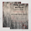Recherche de criminel invitations Fête d'anniversaire
