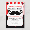 Recherche de partie moustache invitations Garçons