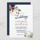 Recherche de navy blue floral mariage invitations Verdure