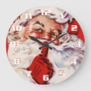 Recherche de père noël vintage horloges Joyeux