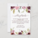 Recherche de burgundy flowers invitations Floral