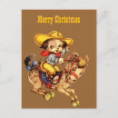 Recherche de vintage cowboy christmas vœux cartes Cheval