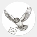 Recherche de hibou en vol autocollants Chouette