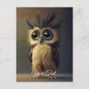 Recherche de petit hibou cartes postales Pour tous