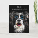 Recherche de border collie anniversaire cartes Drôle