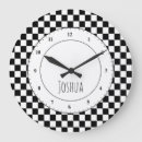 Recherche de damier noir et blanc horloges Course automobile