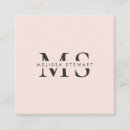 Recherche de monogramme rose cartes visite Médias