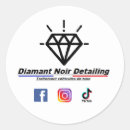 Recherche de diamants autocollants Noir