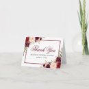 Recherche de burgundy remerciements cartes Aquarelle florale