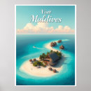Recherche de maldives posters Vintage