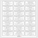 Recherche de mariage autocollants Étiquettes d'expédition