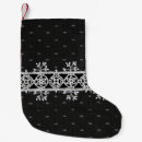 Recherche de dentelle chaussette de noël Noir
