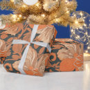 Recherche de motif hawaïen papier cadeau Orange