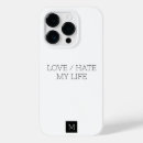 Recherche de la vie iphone coques Noir et blanc
