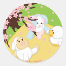 Recherche de oeufs pâques autocollants Fête du printemps